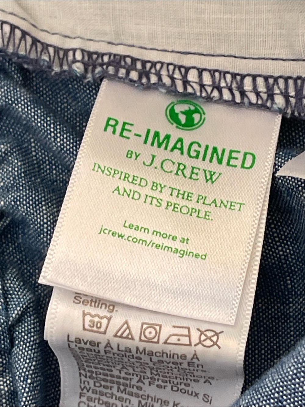 J Crew Chambray Drawstring Tapered Pants Resort Wear Coastal Casual 12 - Picture 6 of 11